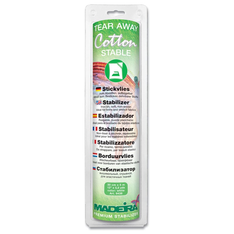 Madeira 20990202 Cotton Stable Tear Away Stabilizer  White - Image 1